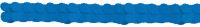 Papieren slinger met decoraties van koningsblauw 3,65m