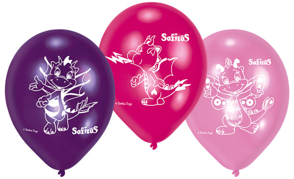 6 Sifiras Elementdrachen Ballons