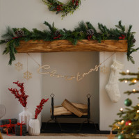 Aperçu: Guirlande de Noël brindilles et baies 1,8 m