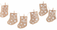 Calendario dell'Avvento con stivali da Babbo Natale fai-da-te