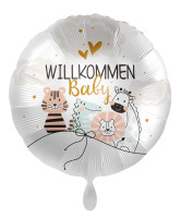 Ballon en aluminium Satin Welcome Baby 71cm