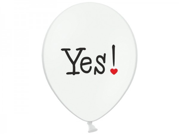6 Ballons Will You marry me 30cm 3