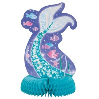 Stojak na kulki Magical Mermaid Sirena o strukturze plastra miodu 35 cm