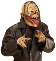 Voorvertoning: Zombie demonen vampier masker gemaakt van latex
