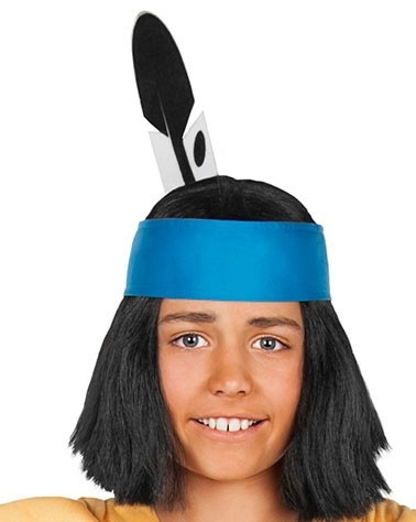 Indian child headband small bird