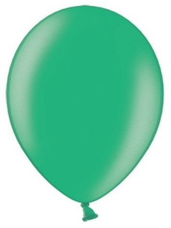 20 Partystar metallic Ballons grün 27cm