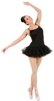 Klasyczny czarny kostium baleriny dla kobiet