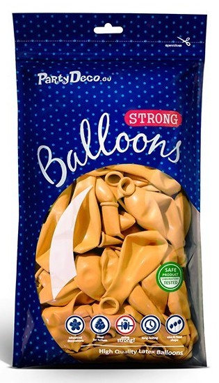 50 Partystar Luftballons gelb 23cm 2
