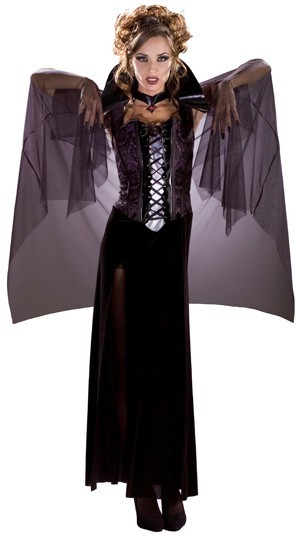 Halloween kostym vampyr midnatt corsage