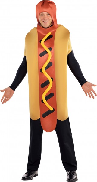Crazy hot dog herre kostume