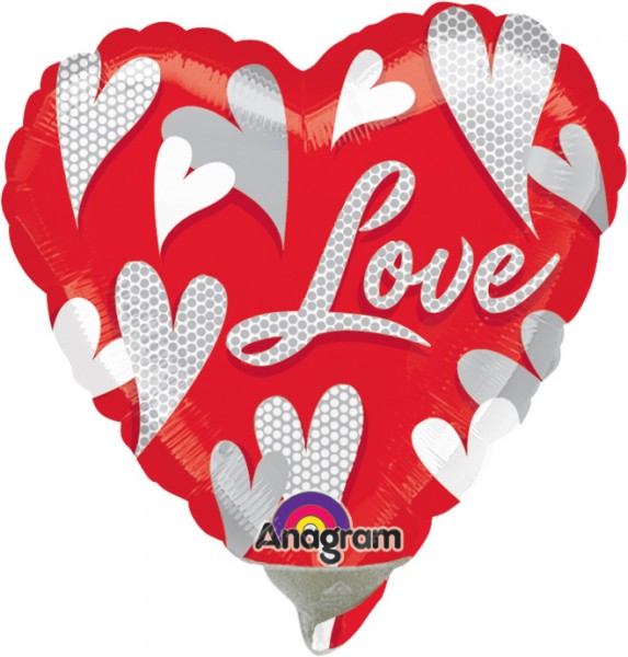 Balon w kształcie sztyftu Crazy Love 23 cm 2