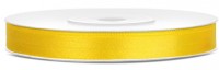 25m satin ribbon yellow 6mm wide