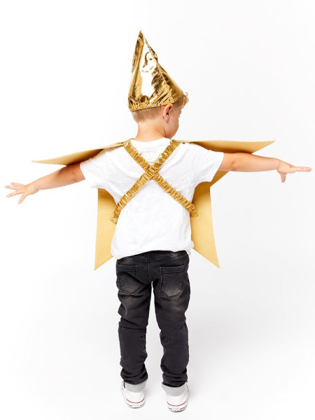 Golden Star sterren kostuum voor kinderen 3