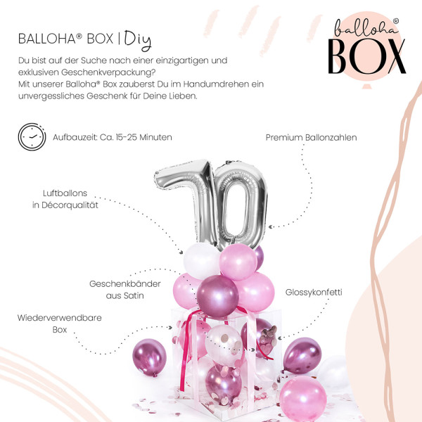 Balloha XL Geschenkbox DIY Pretty Pink 70 3