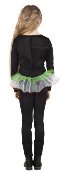Crazy skeleton costume with skirt for kids 2