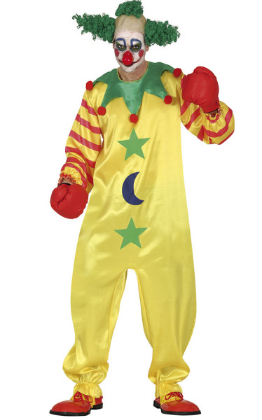 Crazy psycho clown men's costume