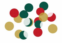 Mieszanka konfetti imprezowych czerwono-zielonych 10g