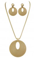 Anteprima: Set di gioielli antichi con collana e orecchini in oro