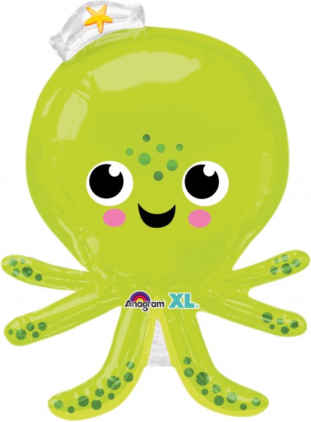 Folienballon Liebenswerter Oktopus Otto