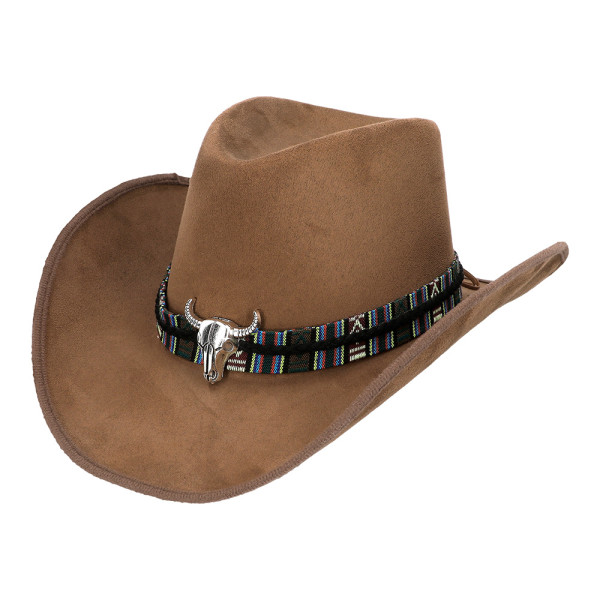 Sombrero western para adulto marrón