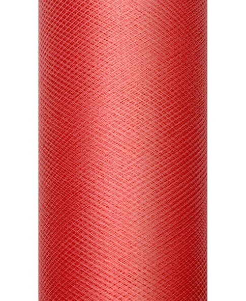 Rotolo tessuto in tulle rosso 8cm x 20m