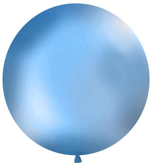 Palloncini giganti rotondi blu ghiaccio 100cm