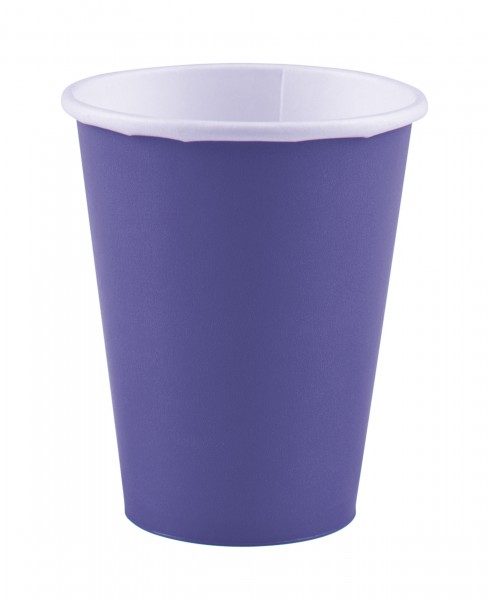 20 paper cups Mila lilac 266ml