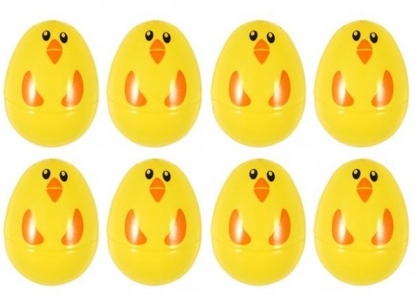 8 fillable Easter chicks 6cm