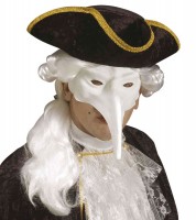 Paintable Biancolo beak mask in white