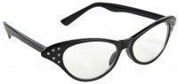 Stylowe okulary Vintage w kolorze rockabilly czarnym