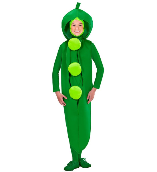 Lustiges Erbse Greeny Kinder Kostüm 4