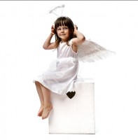 Vista previa: Disfraz infantil angel Josefine 110-116