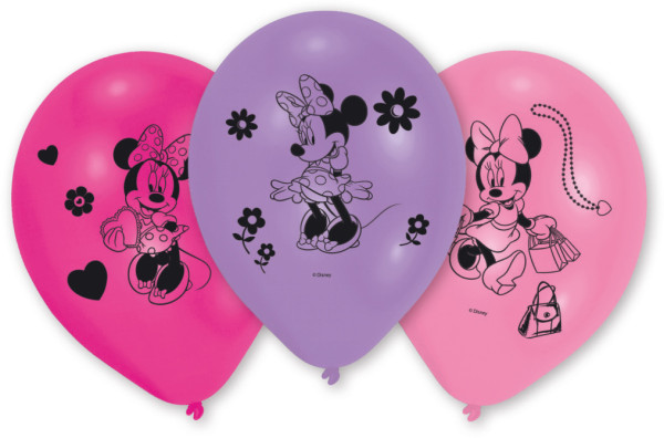 10 palloncini Minnie rosa
