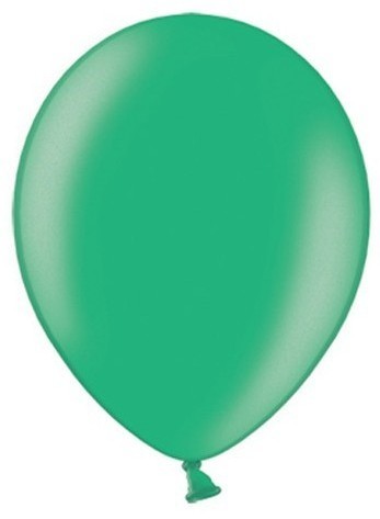 100 metalowych balonów Partystar zielony 27 cm