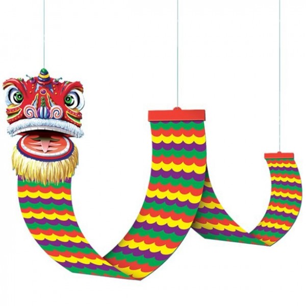 Drago appeso decorazione capodanno cinese 3,7 m