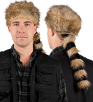 Fluffy hunter hat with fur