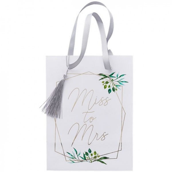 5 sacs cadeaux JGA Miss to Mrs fleuris