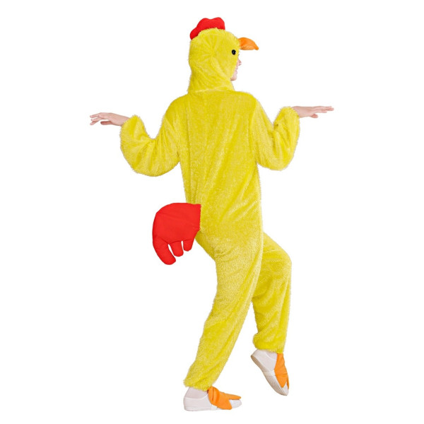 Żółty pluszowy kombinezon z kurczaka unisex 3