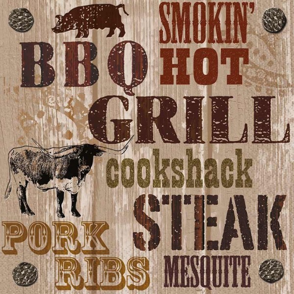 20 Grill Master Party napkins 33cm