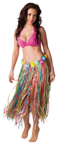 Hawaii kjol Färgglad 80cm