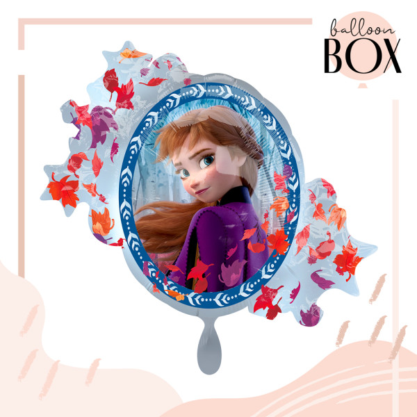 XL Heliumballon in der Box 3-teiliges Set Frozen Anna & Elsa