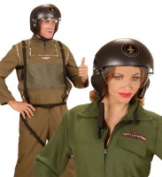 Military fighter pilot helmet