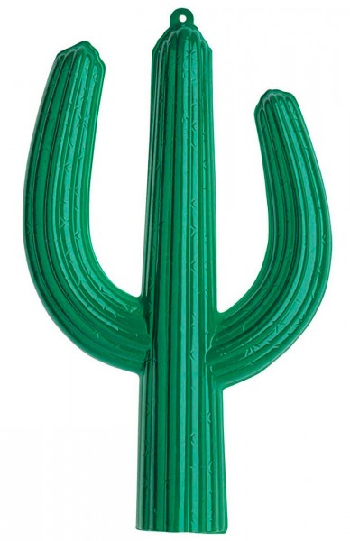 Grote groene cactus wanddecoratie 36x62cm
