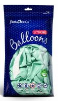 Preview: 100 party star balloons mint turquoise 30cm