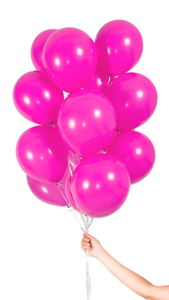 30 ballons rose vif magenta 23cm