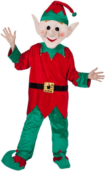 Kningle red-green Christmas elf unisex costume