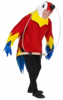 Oversigt: Sjov papegøje kostume til voksne