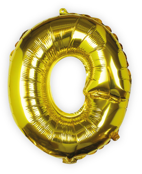 Golden letter O foil balloon 40cm