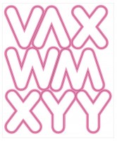 Voorvertoning: Roze doopzegen banner 1,2 mx 45 cm