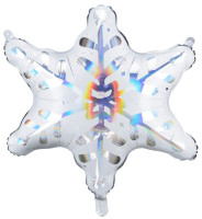 Preview: Holographic snowflake foil balloon 64x66cm